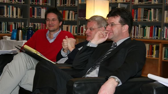 Gerald Knaus, Carl Bildt, and Miroslav Lajcak. Photo: ECFR
